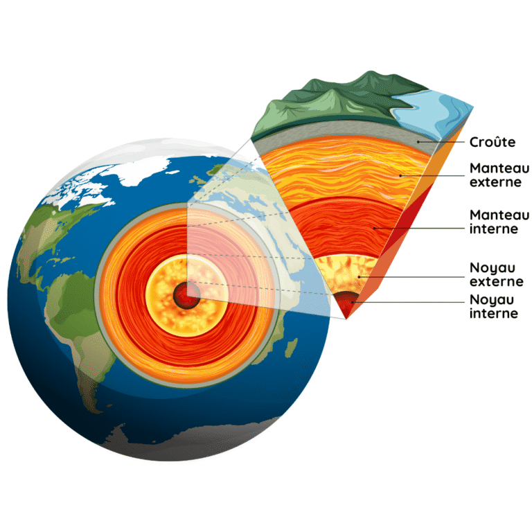 La structure interne de la Terre : découvrir ses couches - Cours de SVT